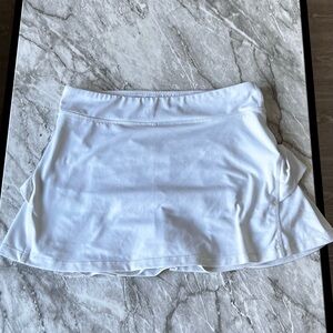 White Athletic Skort